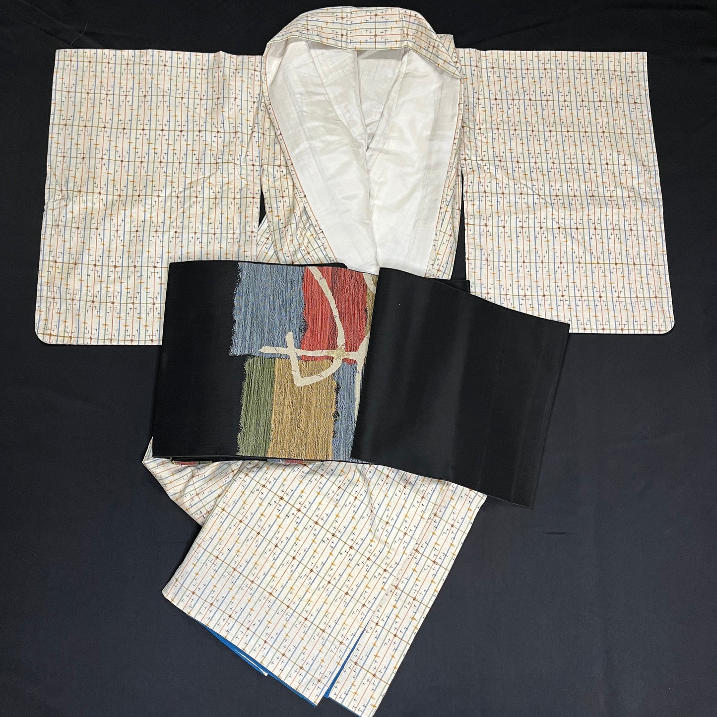 "Ikat Delight" Kimono Obi Set