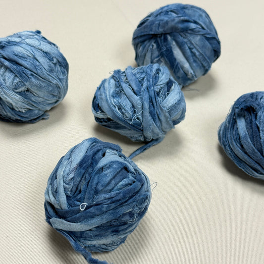 "Weaving Strips Mix 2" Overdyed Indigo Bundle