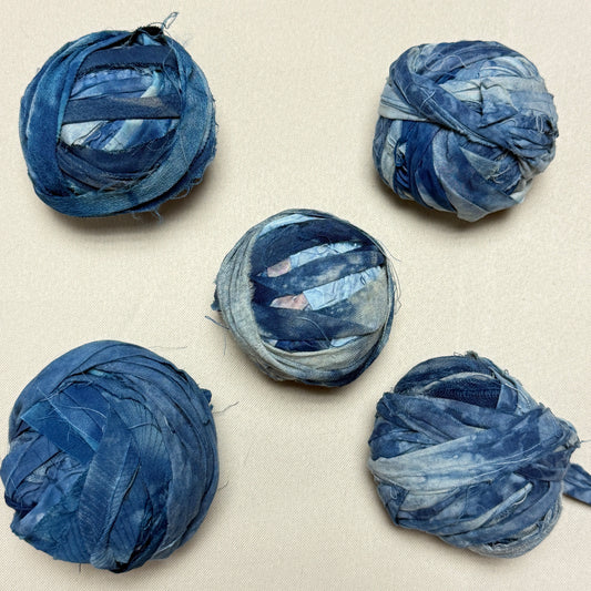 "Weaving Strips Mix 3" Overdyed Indigo Bundle