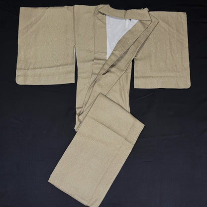 "Hojicha Shimmer" Kimono Obi Set