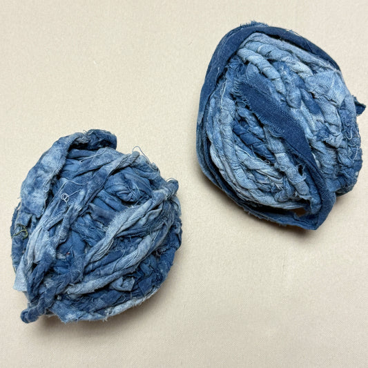 "Weaving Strips Twisted" Overdyed Indigo Bundle