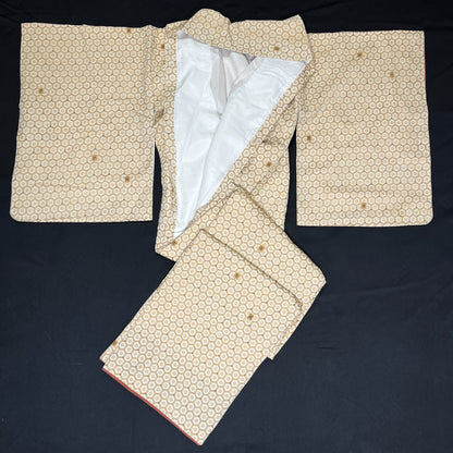 "Honeycomb Grid" Kimono Obi Set