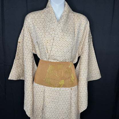 "Honeycomb Grid" Kimono Obi Set