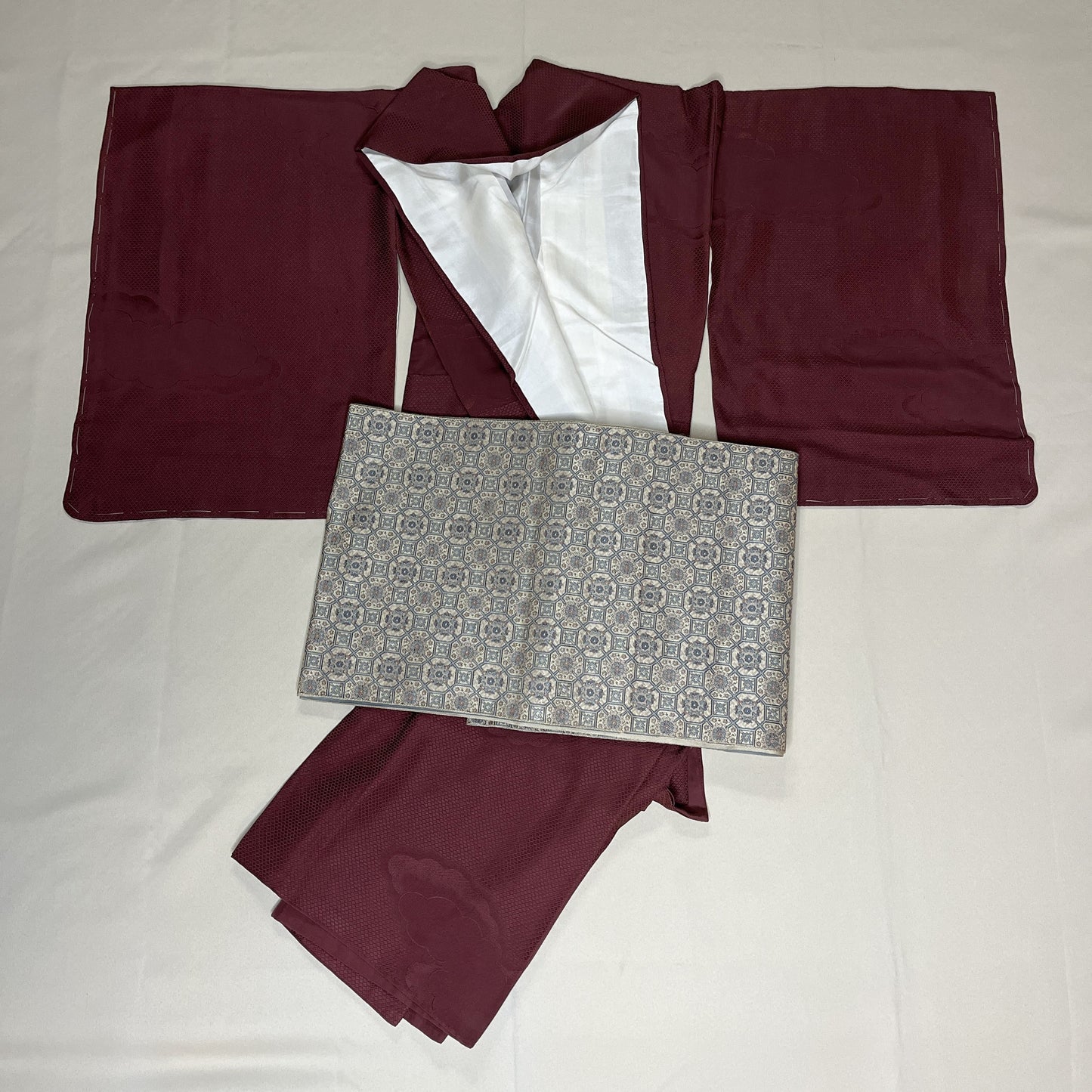 "Chocolate Clouds" Kimono Obi Set