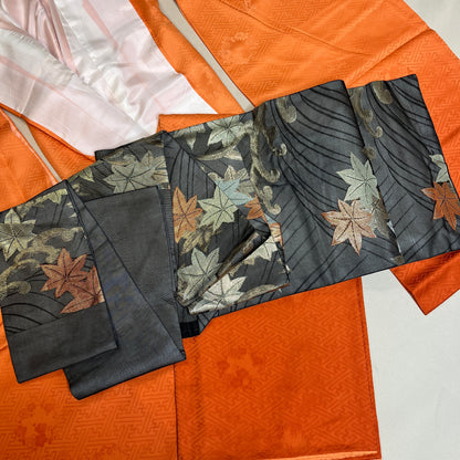 "Autumn Momiji" Kimono Obi Set