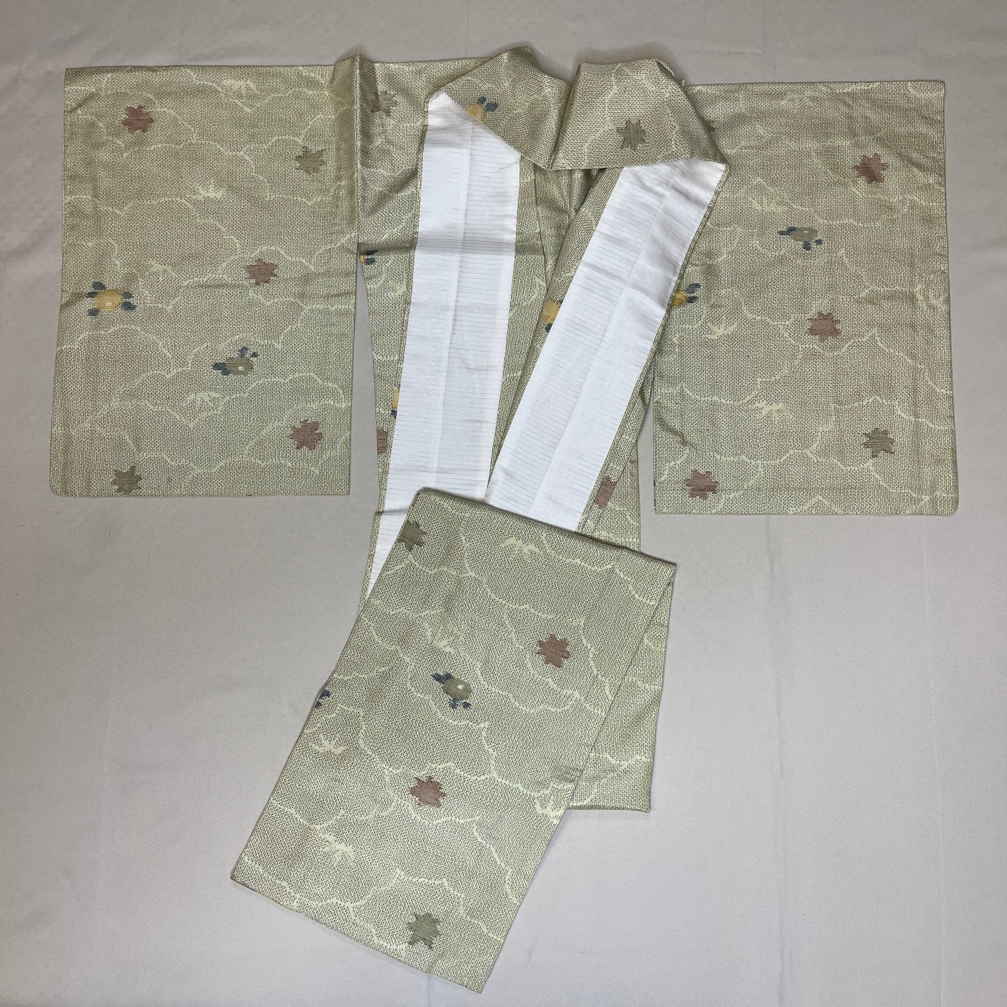 "Ikat Clouds" Kimono Obi Set