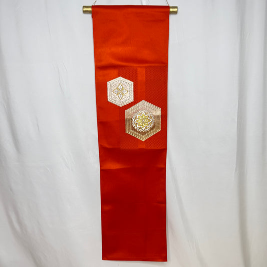 "Kikko on Vermillion" Japanique Tapestry