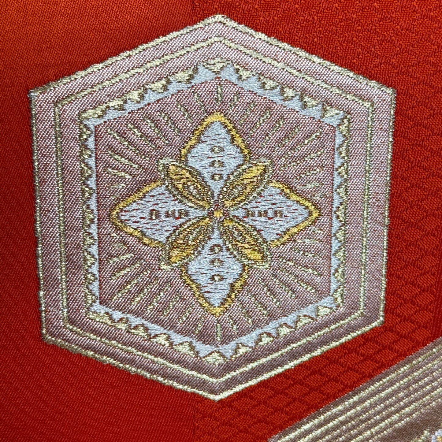 "Kikko on Vermillion" Japanique Tapestry