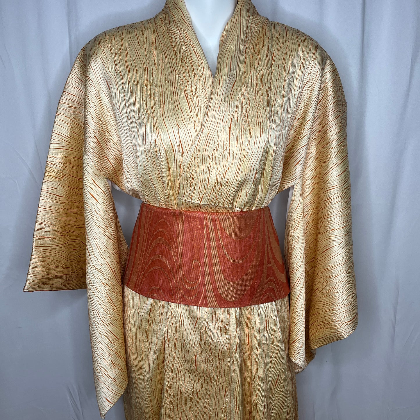 "Arashi Shibori" Kimono Obi Set