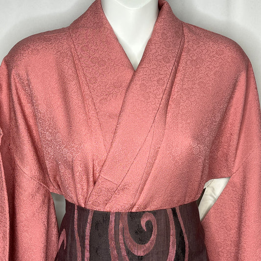 "Floral Curls" Kimono Obi Set