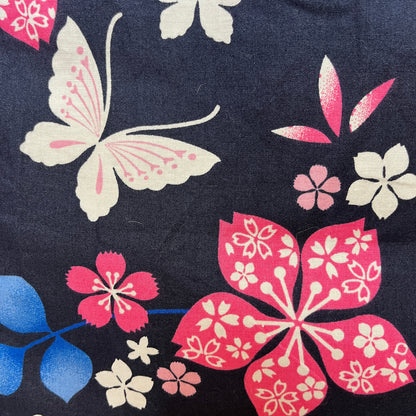 "Midnight Butterfly" Vintage Girl's Yukata