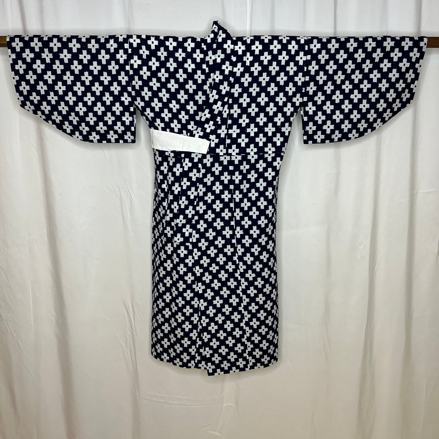 "Printed Crosses" Vintage Boy's Yukata