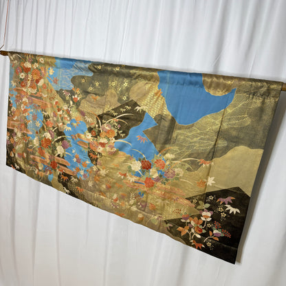 "Blue and Gold" Japanique Tapestry