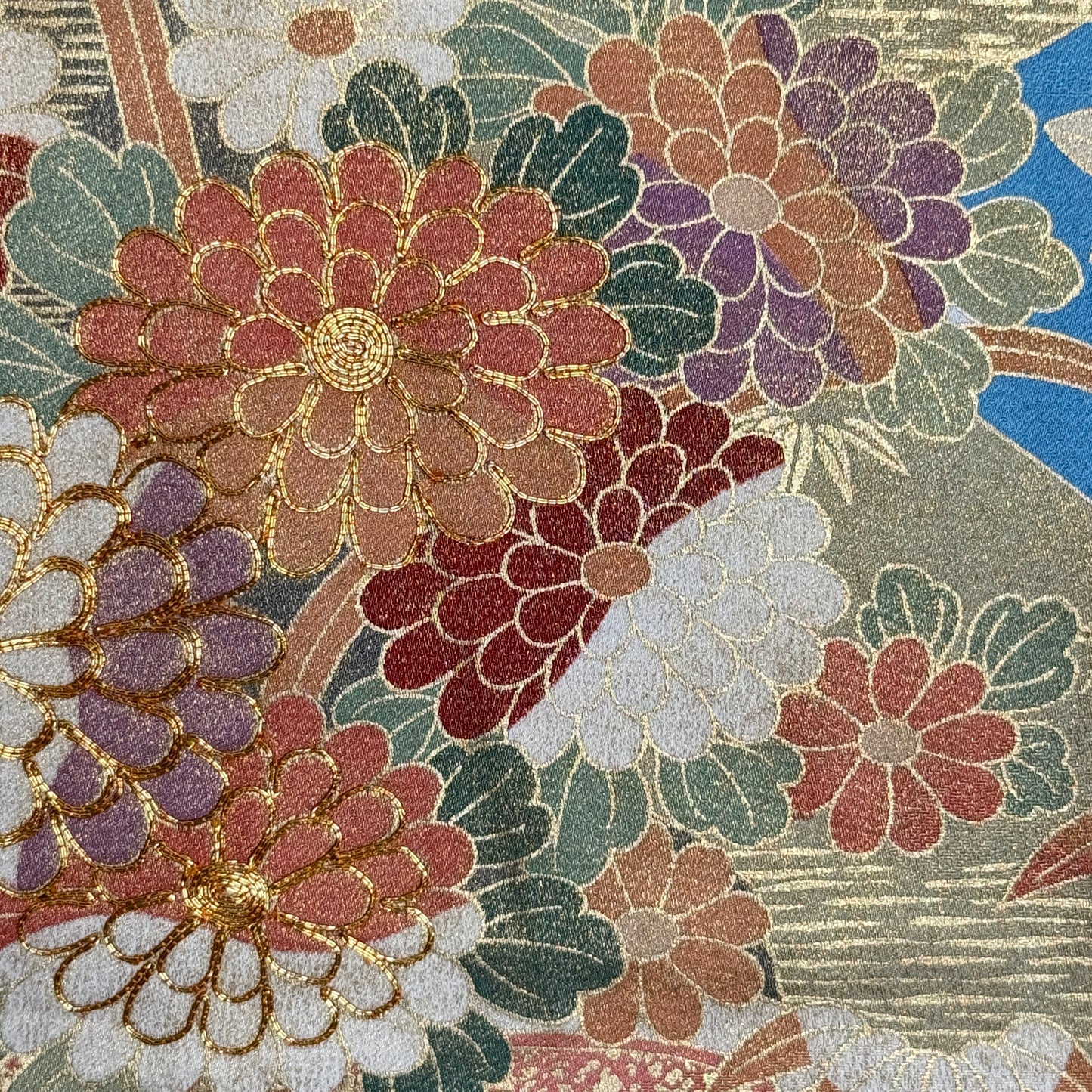 "Blue and Gold" Japanique Tapestry