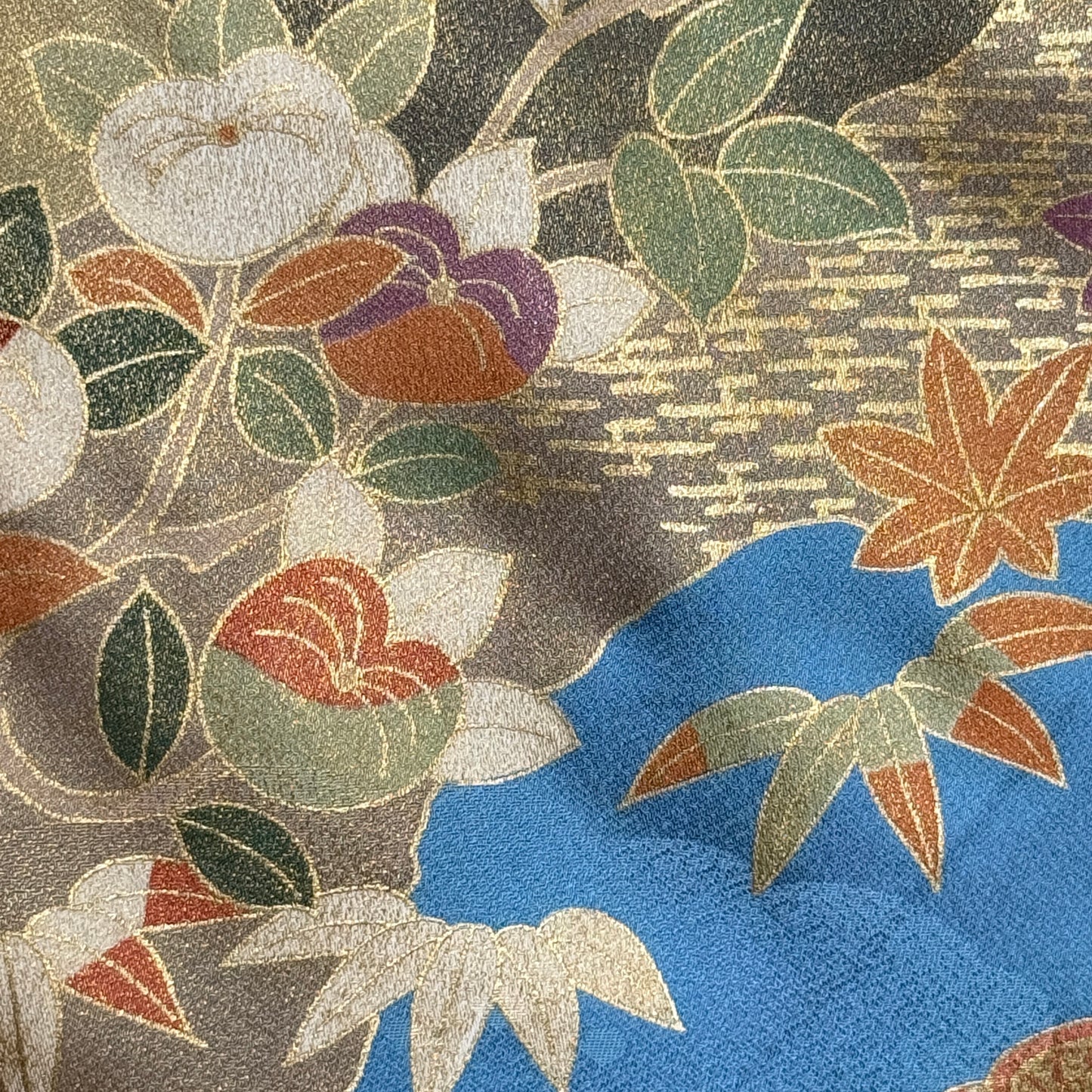 "Blue and Gold" Japanique Tapestry