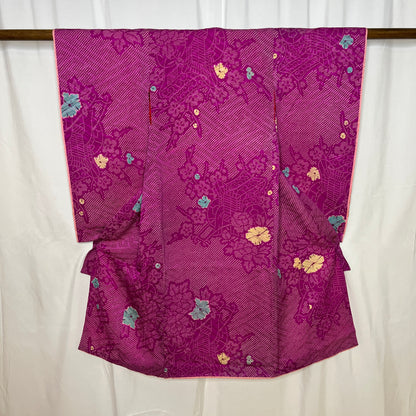 "Imperial Carts" Vintage Girl's Kimono