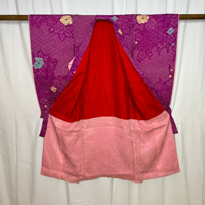 "Imperial Carts" Vintage Girl's Kimono