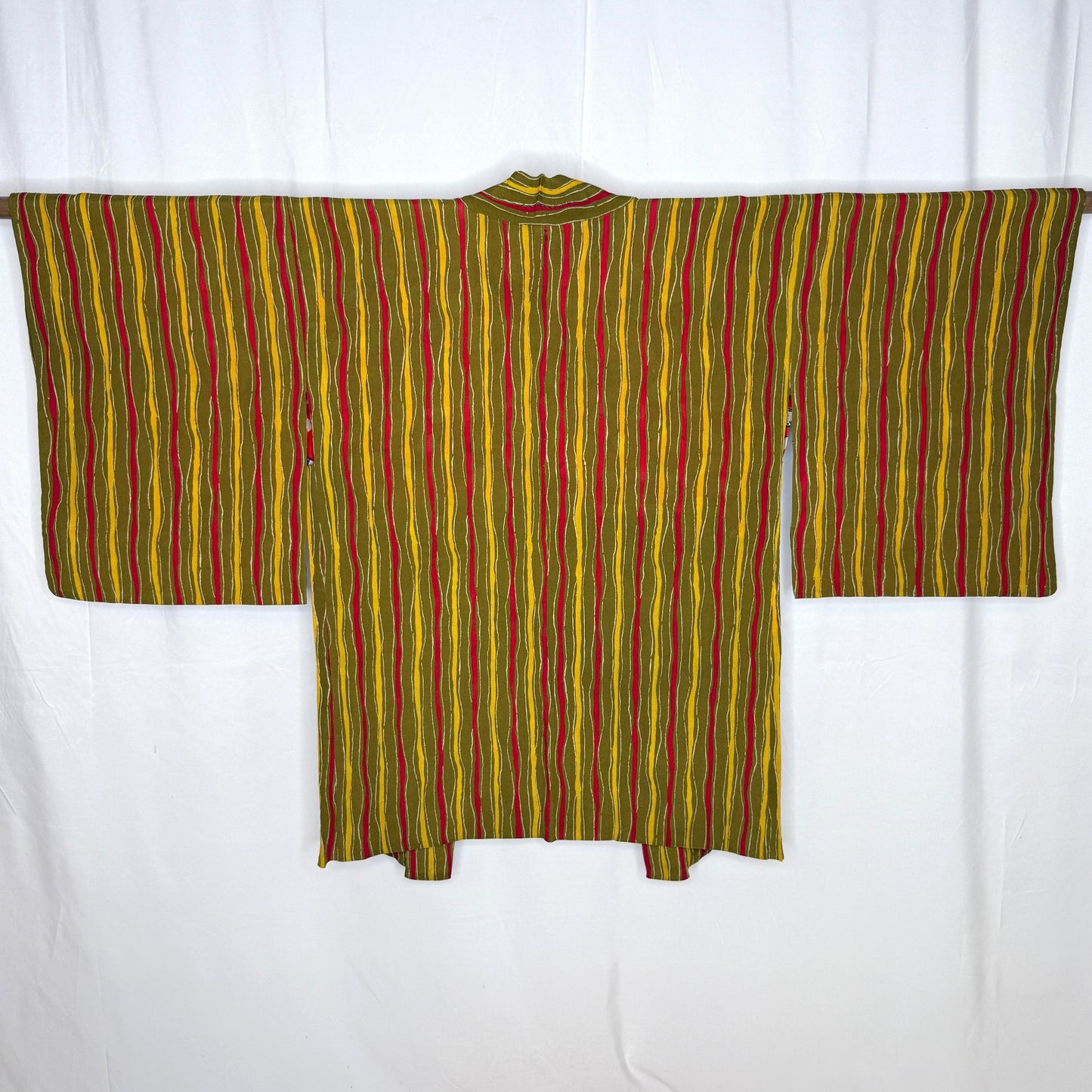 "Wasabi Ripple" Vintage Haori Jacket