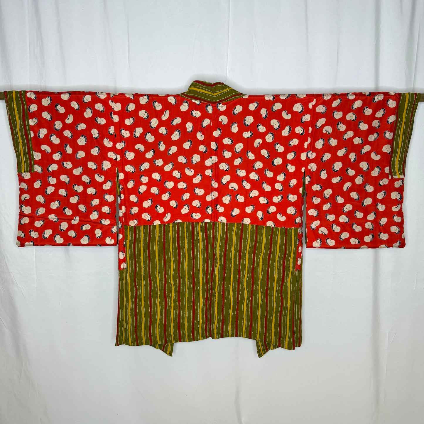 "Wasabi Ripple" Vintage Haori Jacket