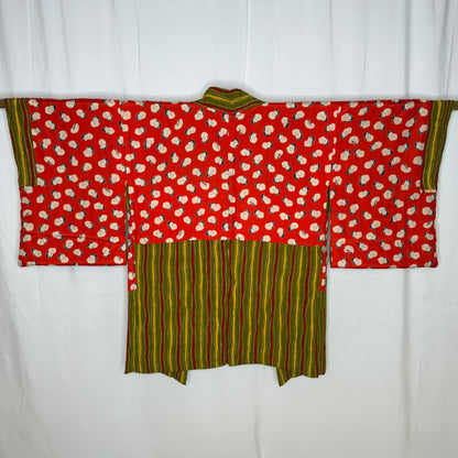 "Wasabi Ripple" Vintage Haori Jacket