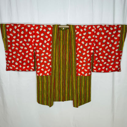 "Wasabi Ripple" Vintage Haori Jacket
