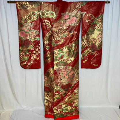 "Fancy Fans" Wedding Kimono (Uchikake)