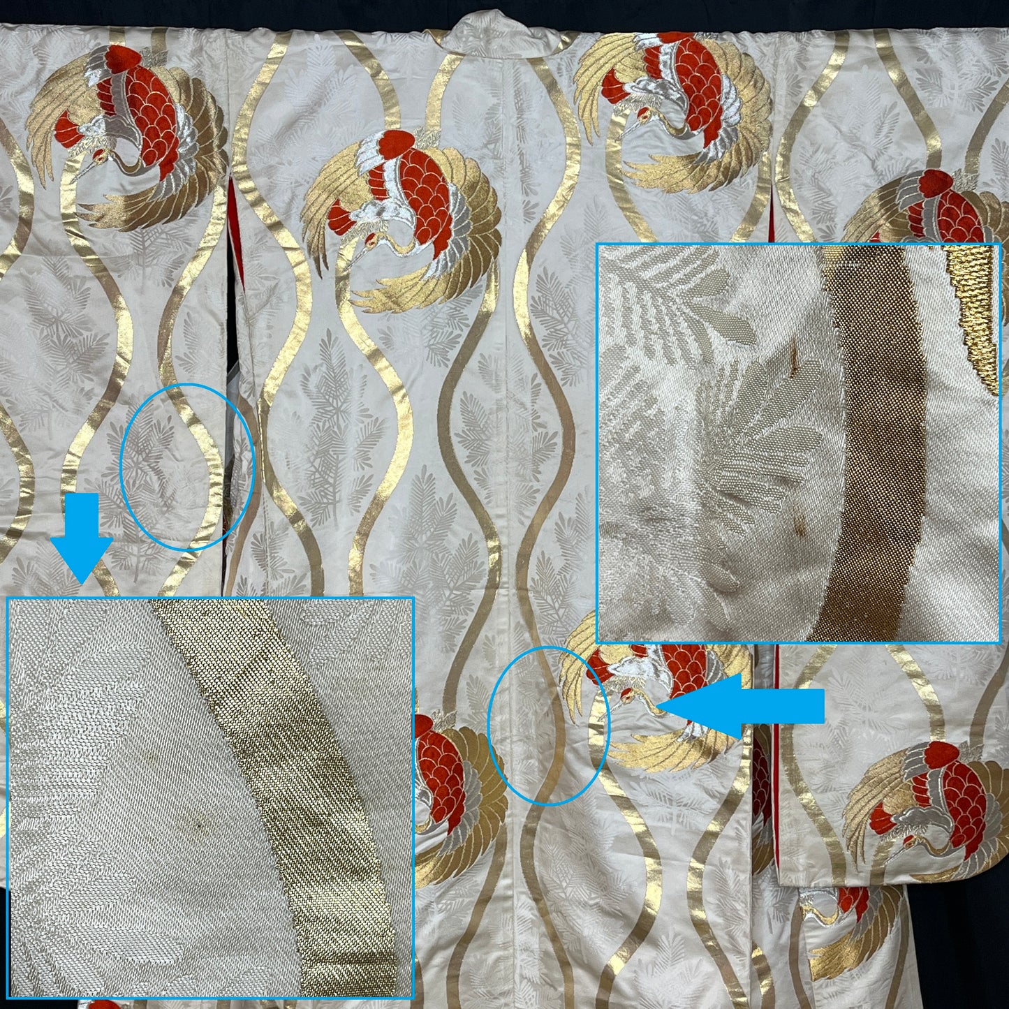 "Tatewaku Cranes" Wedding Kimono (Uchikake)