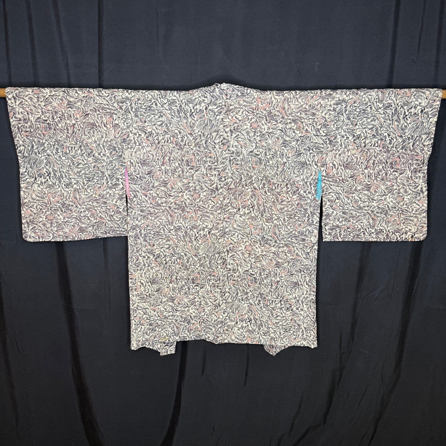 "Marbled Current" Vintage Haori Jacket