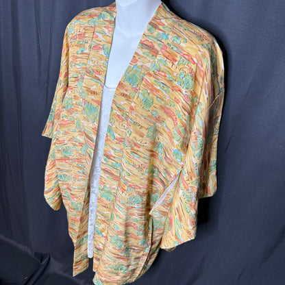 "Village Panorama" Vintage Haori Jacket