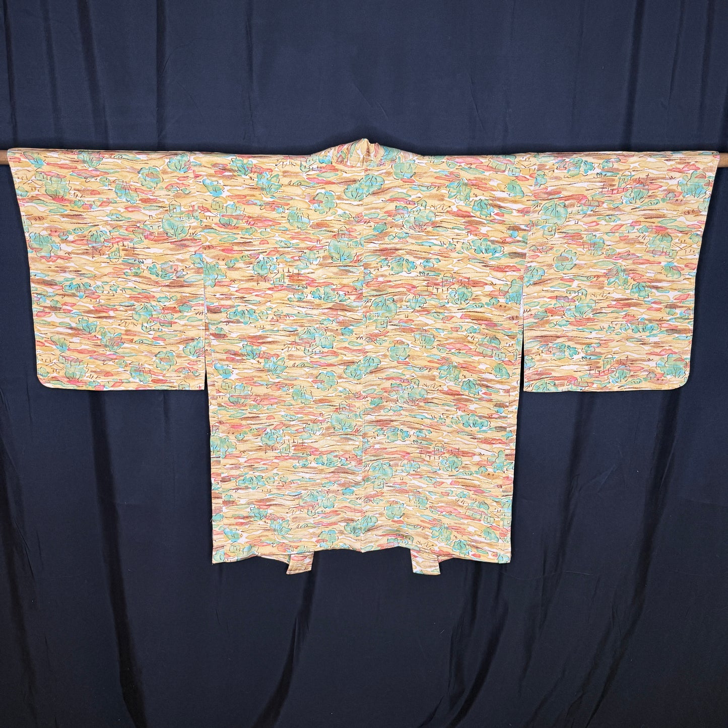 "Village Panorama" Vintage Haori Jacket