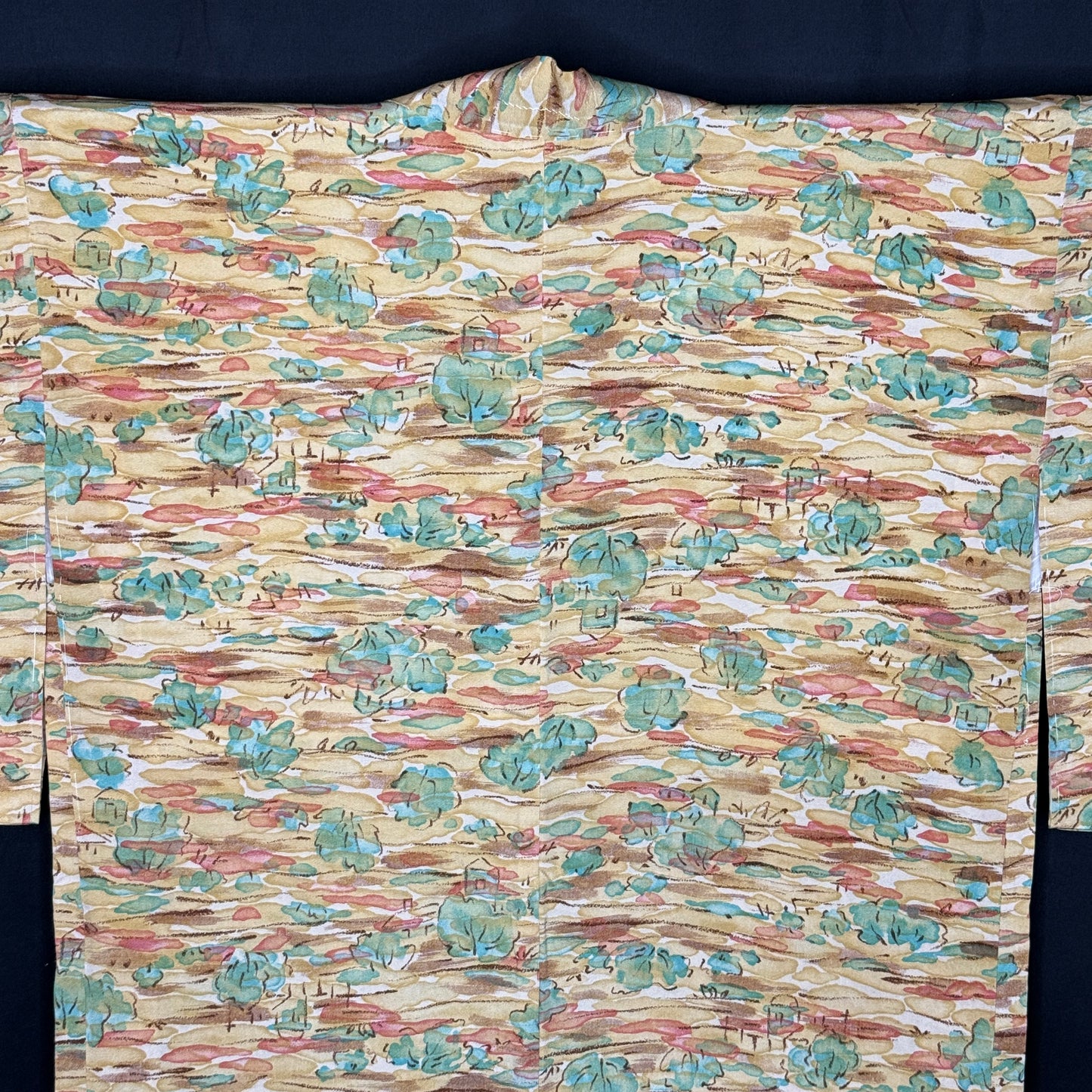 "Village Panorama" Vintage Haori Jacket