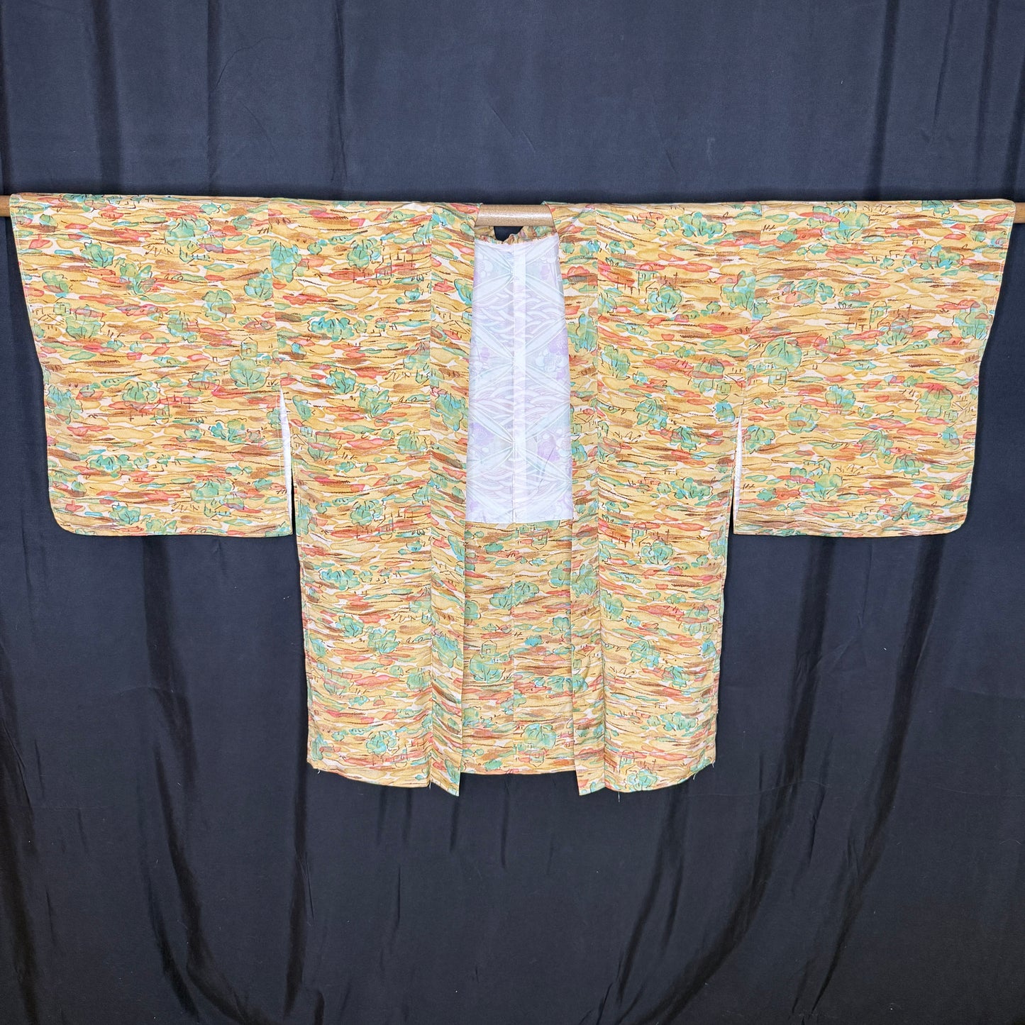 "Village Panorama" Vintage Haori Jacket