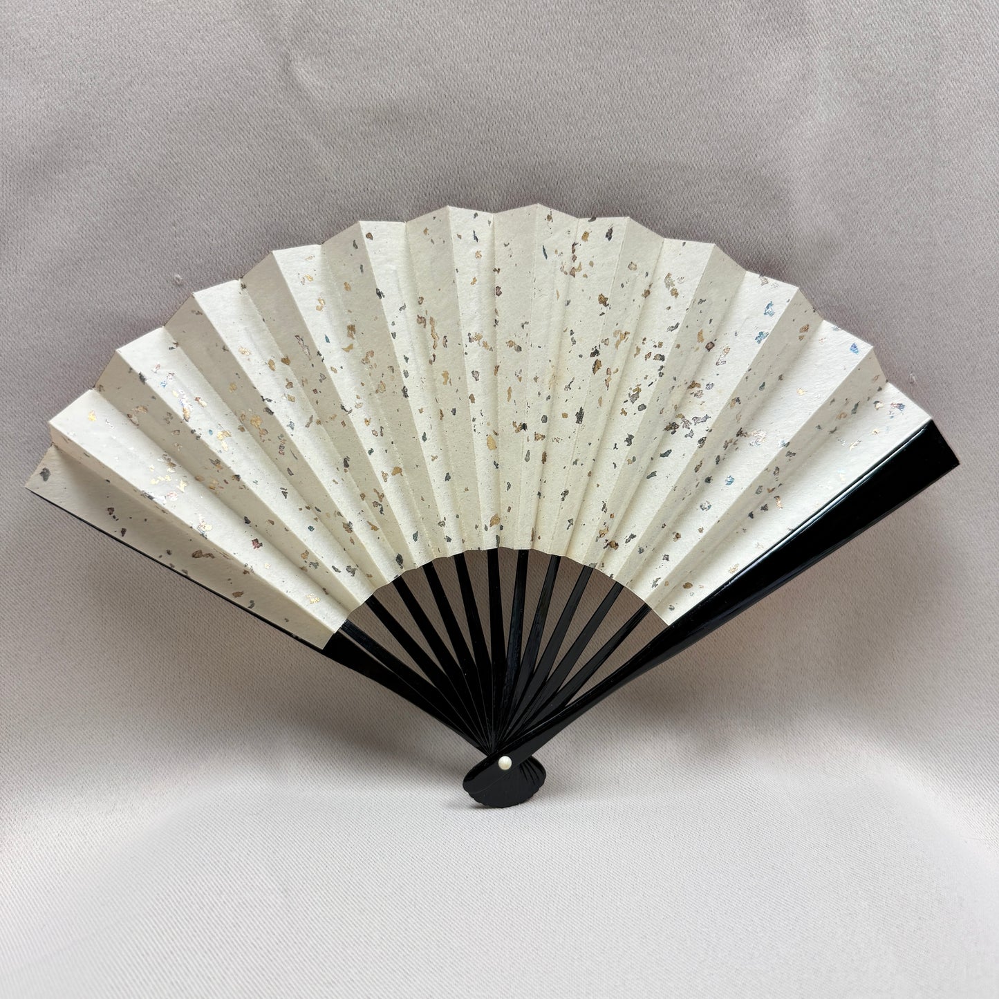 "Sunset Blooms" Vintage Folding Fan