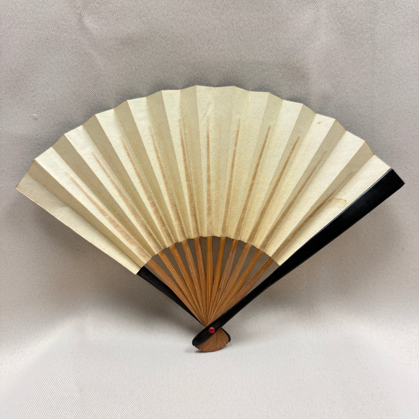 "Inked Pine" Vintage Folding Fan