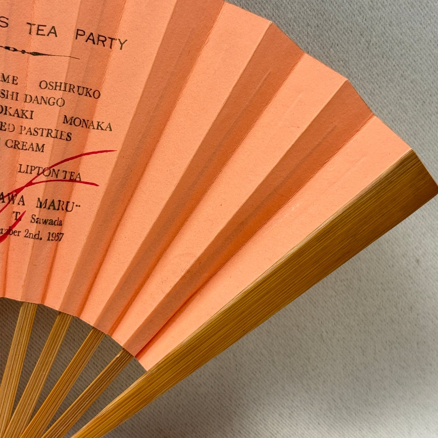 "Captain's Tea" Vintage Folding Fan