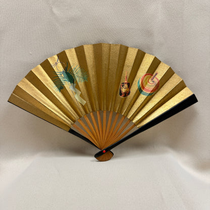 "Happy New Year" Vintage Folding Fan
