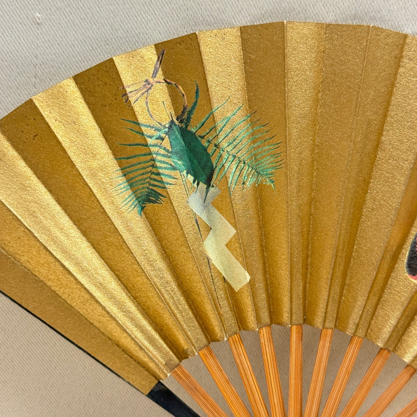 "Happy New Year" Vintage Folding Fan