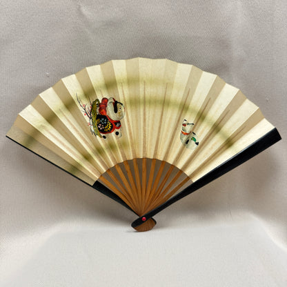 "Inu Hariko" Vintage Folding Fan