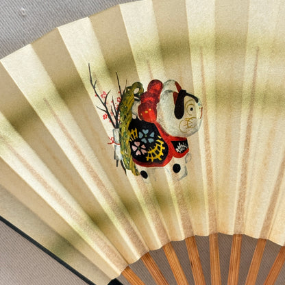 "Inu Hariko" Vintage Folding Fan