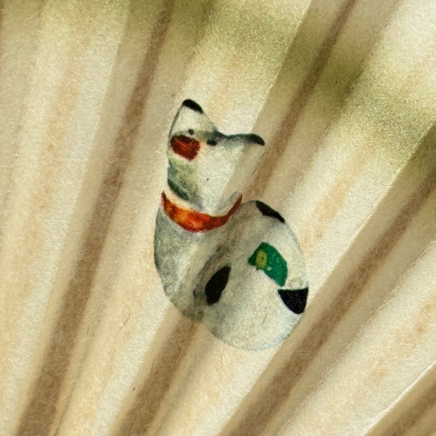 "Inu Hariko" Vintage Folding Fan