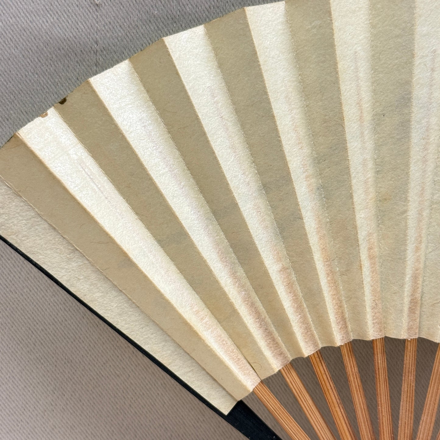 "Blue Fuji" Vintage Folding Fan