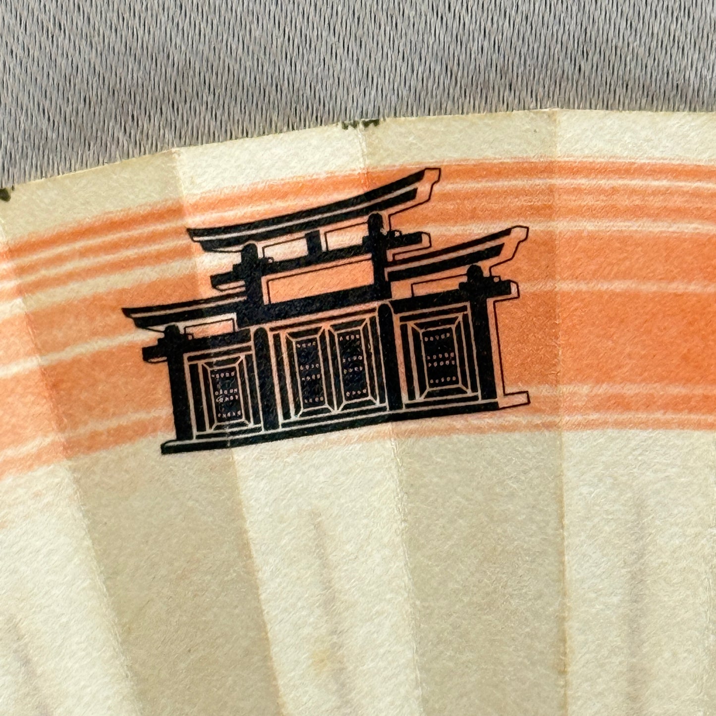 "Torii" Vintage Folding Fan