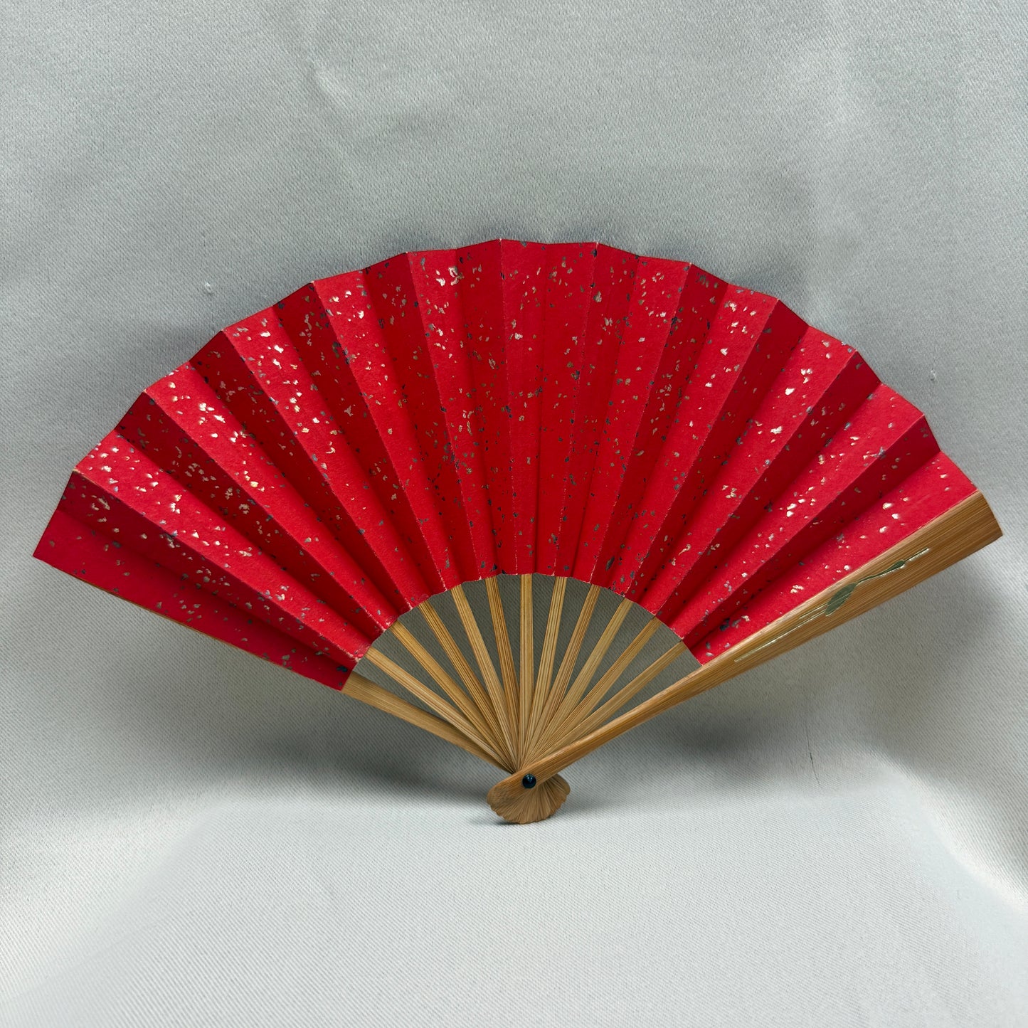 "Golden Cranes" Vintage Folding Fan