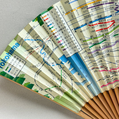 "Map of Tokyo" Vintage Folding Fan