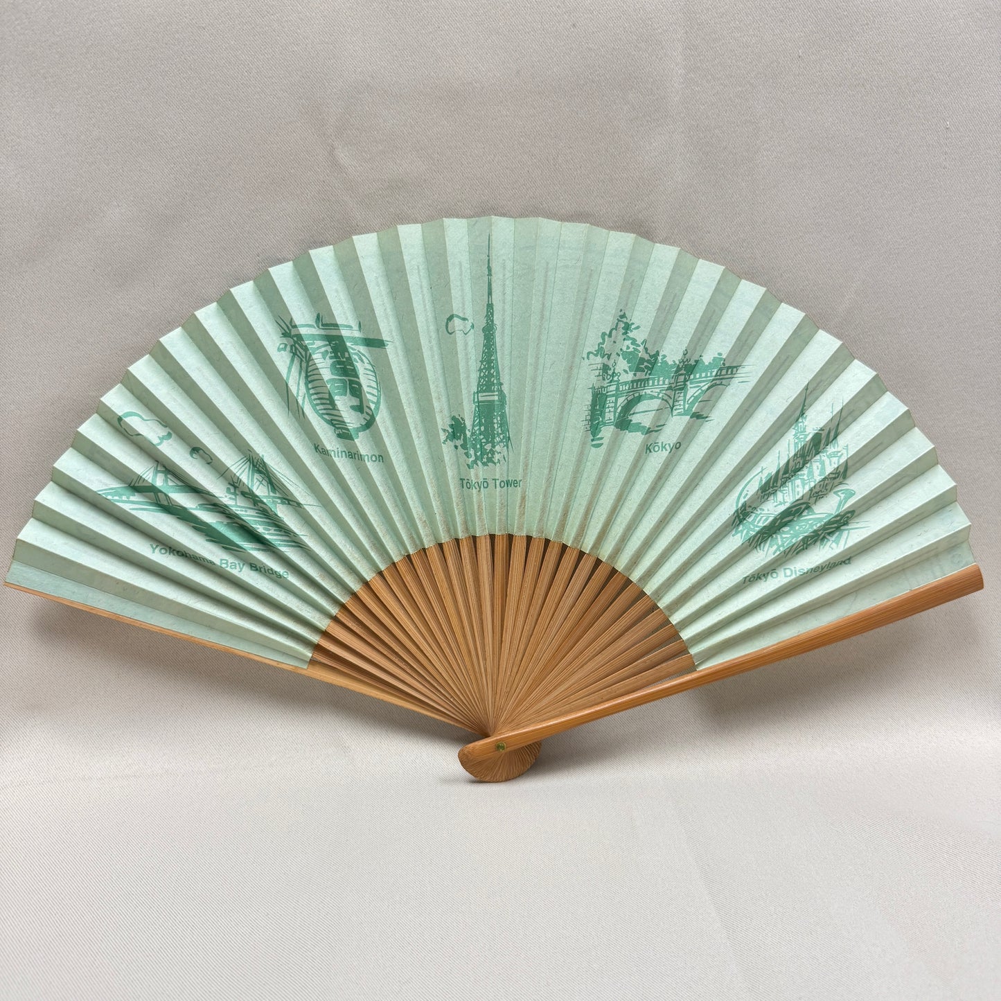 "Map of Tokyo" Vintage Folding Fan