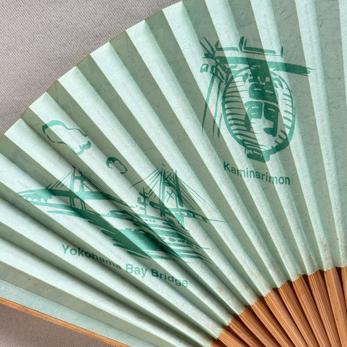 "Map of Tokyo" Vintage Folding Fan