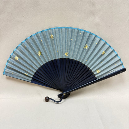 "Stitched Stars" Vintage Folding Fan