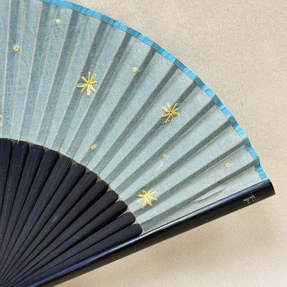 "Stitched Stars" Vintage Folding Fan