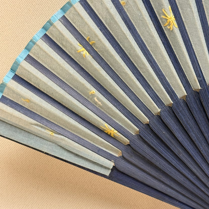 "Stitched Stars" Vintage Folding Fan