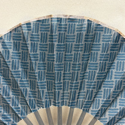 "Indigo Vintage" Vintage Folding Fan
